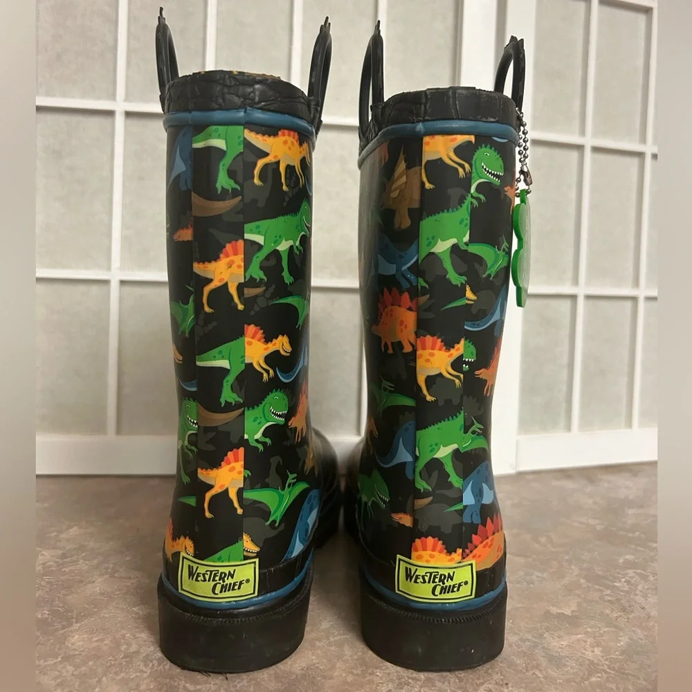 Western Chief Dino World Rain Boots Size 2